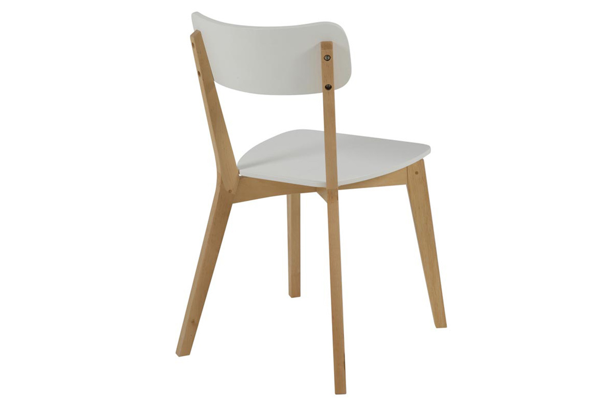 Gruppo di 2 sedie in betula colore bianco LAENA