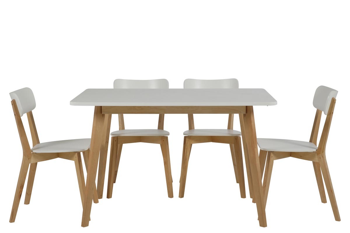 Gruppo di 2 sedie in betula colore bianco LAENA