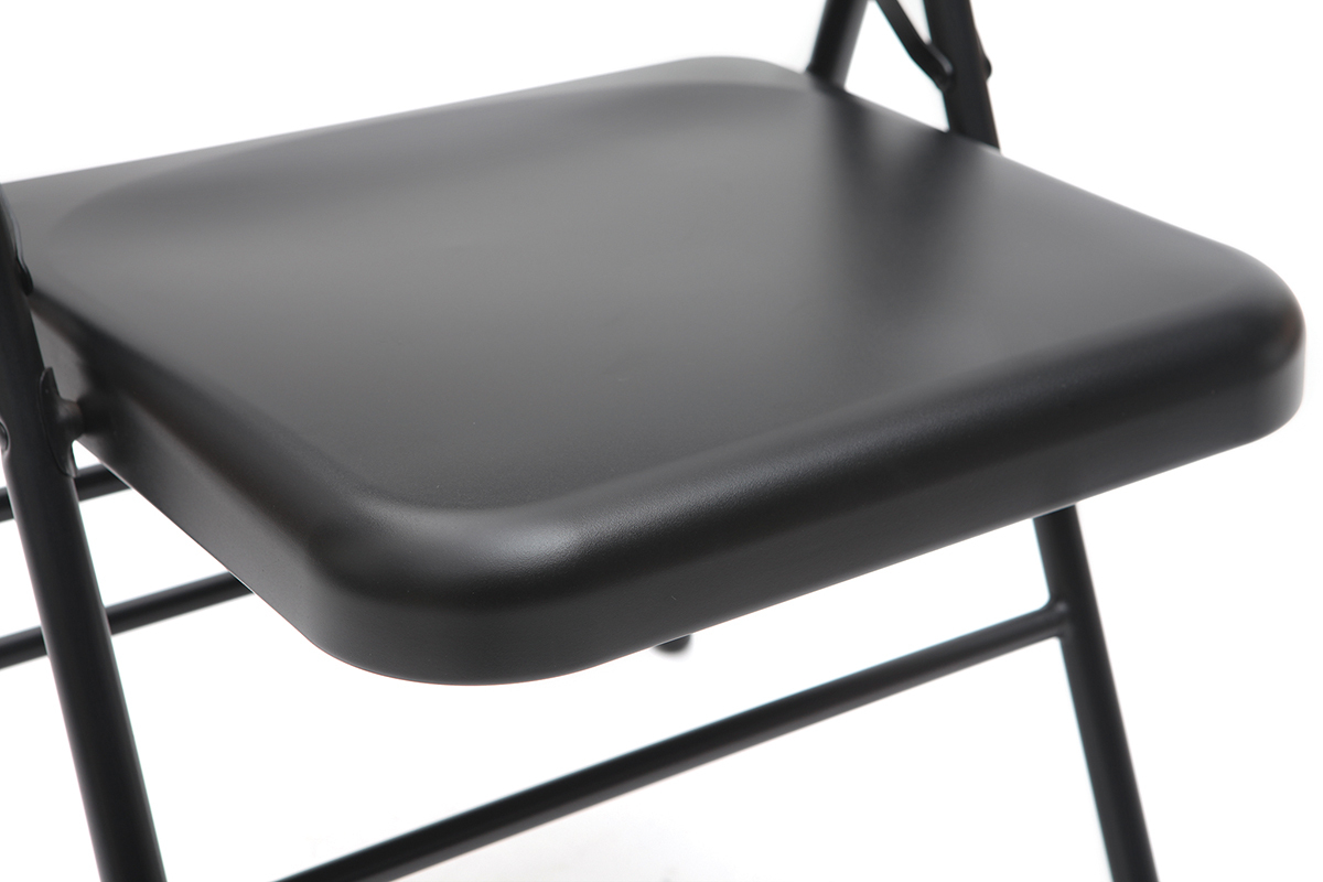 Gruppo di 2 sedie pieghevoli nere ALI