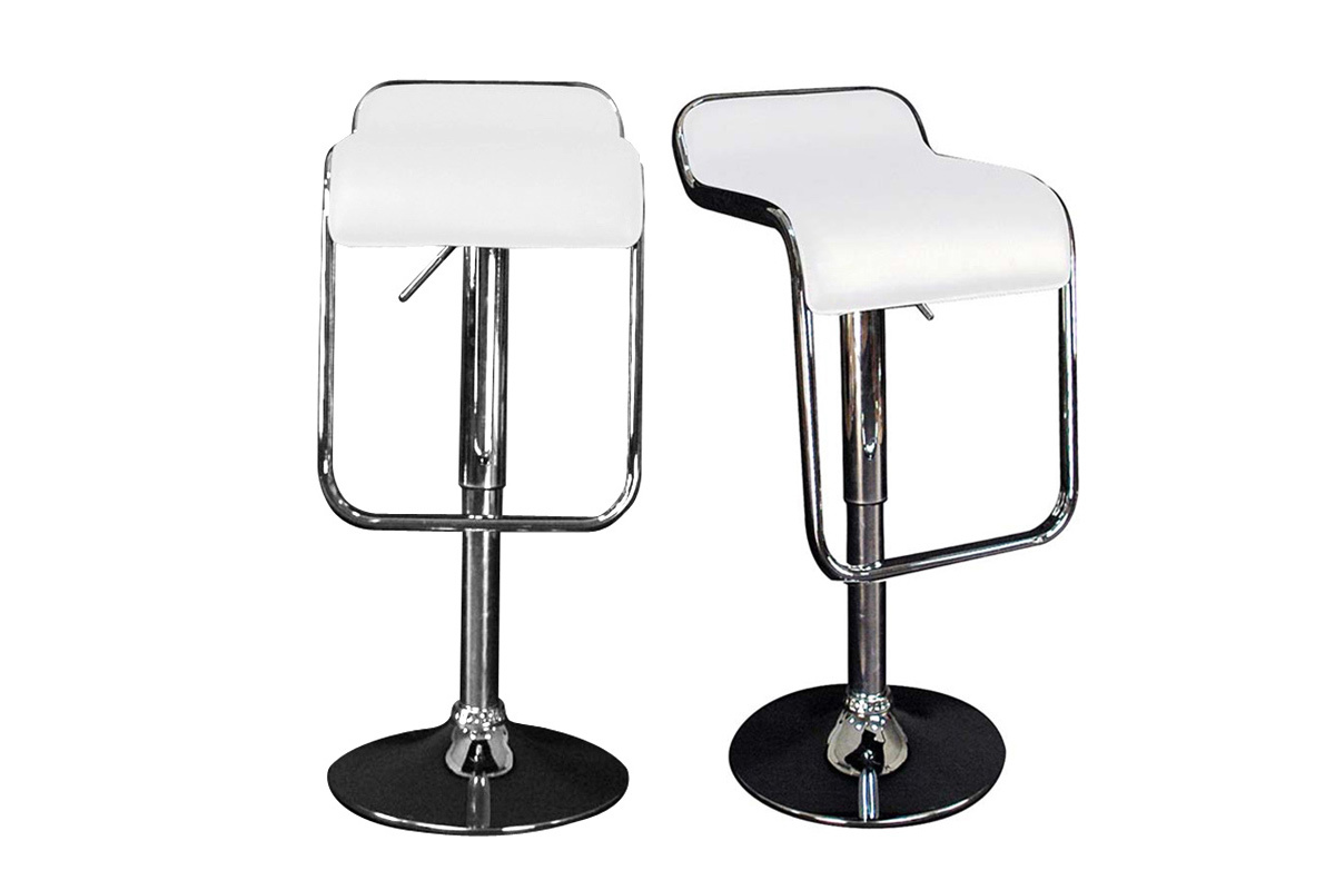 Gruppo di 2 sgabelli Andromede - color bianco