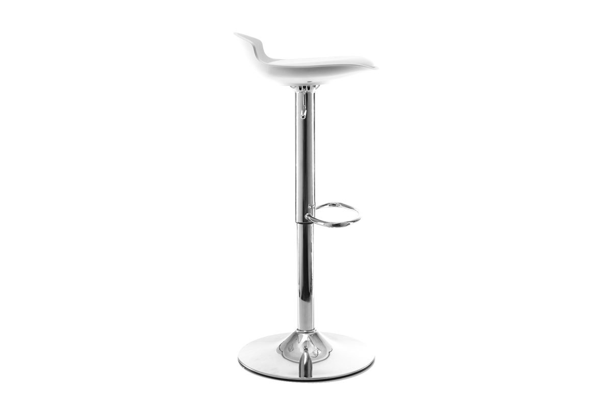 Gruppo di 2 sgabelli da bar design bianchi NOVA