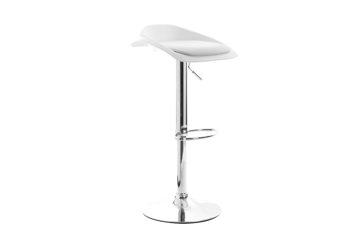 Gruppo di 2 sgabelli da bar design bianco SYRIUS