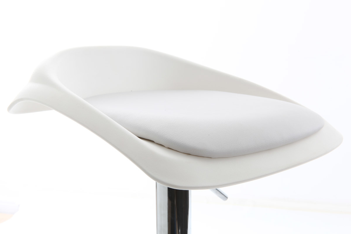 Gruppo di 2 sgabelli da bar design bianco SYRIUS