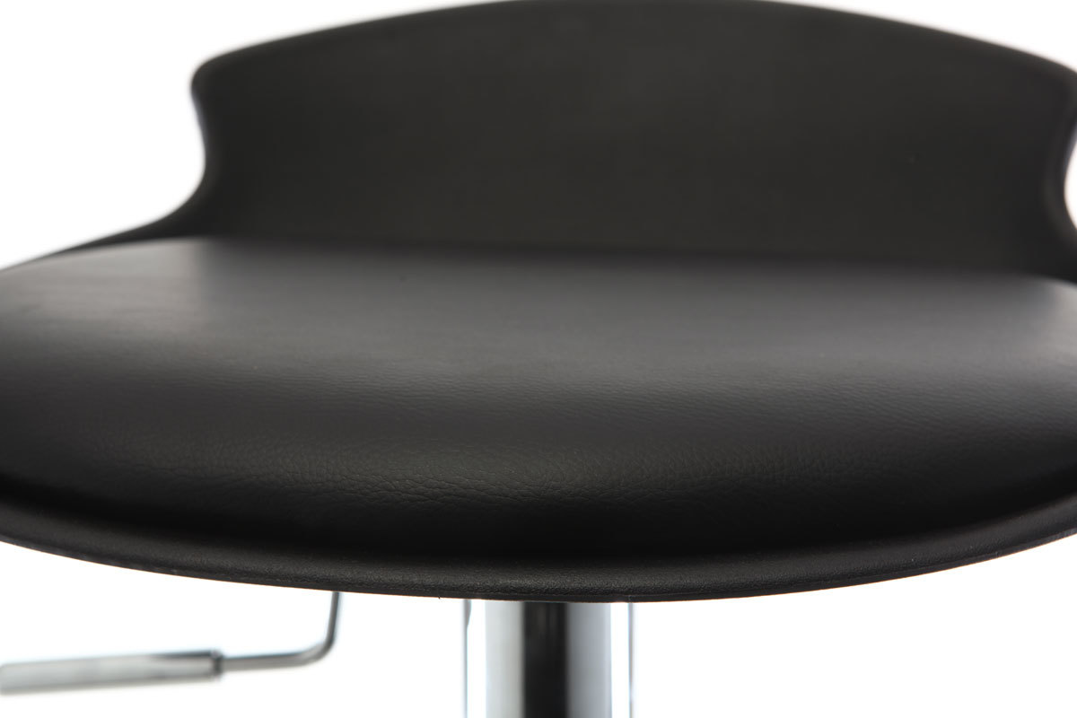 Gruppo di 2 sgabelli da bar design neri NOVA