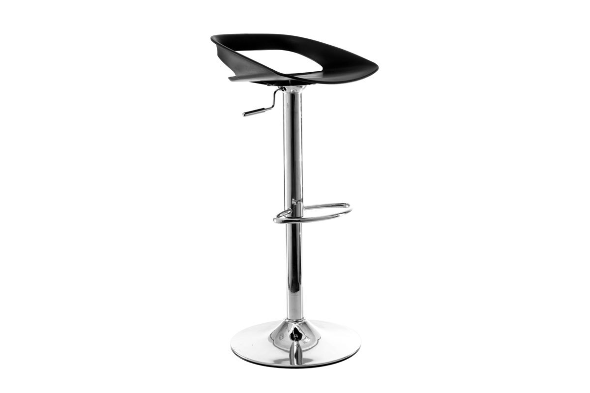 Gruppo di 2 sgabelli da bar design neri PHENIX