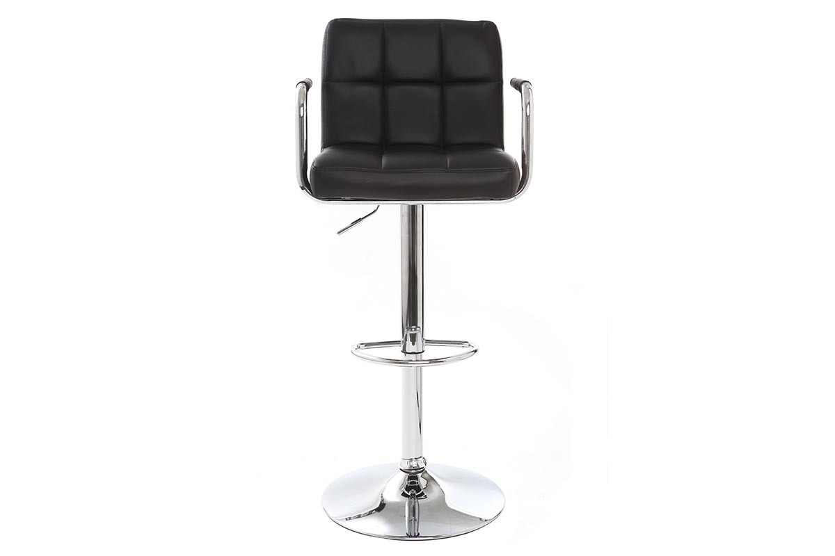 Gruppo di 2 sgabelli da bar design neri WILLORD