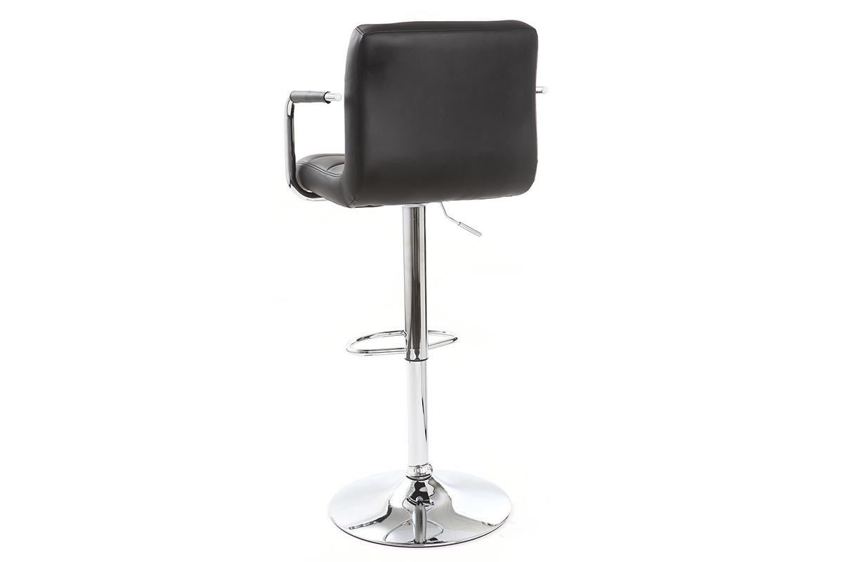 Gruppo di 2 sgabelli da bar design neri WILLORD