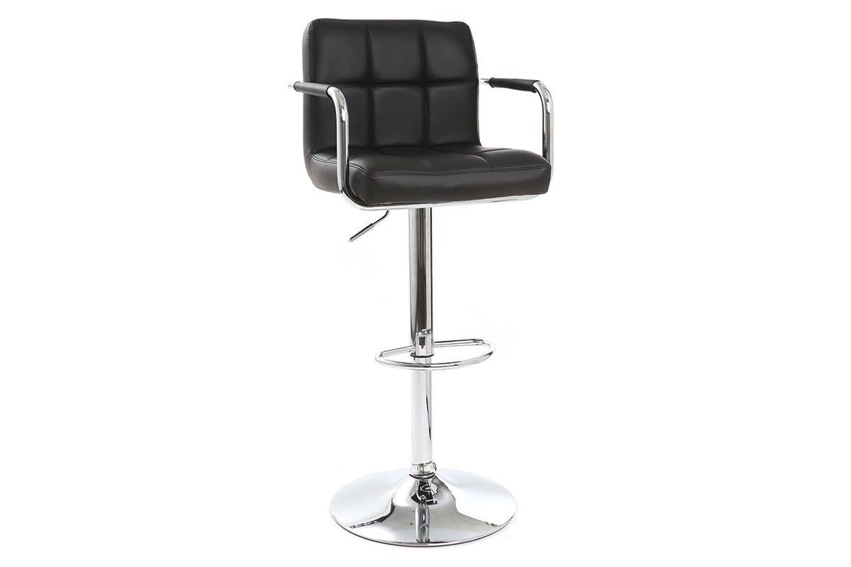 Gruppo di 2 sgabelli da bar design neri WILLORD