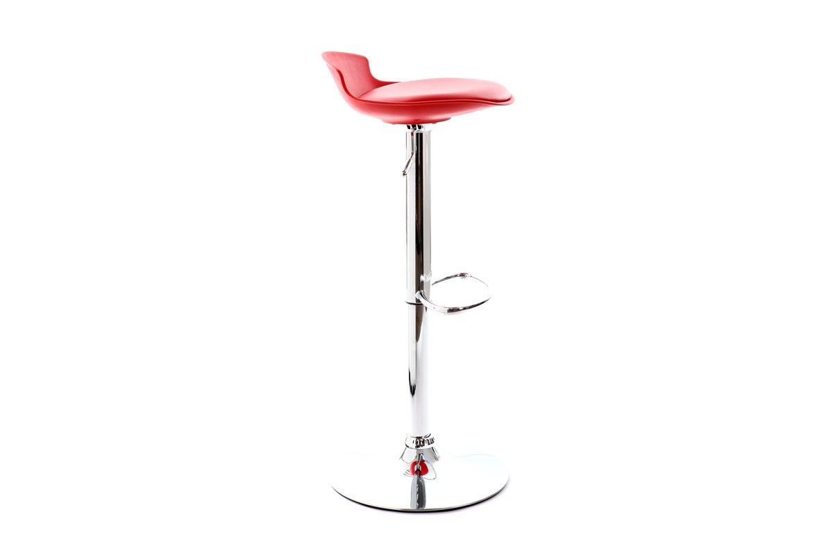 Gruppo di 2 sgabelli da bar design rossi NOVA