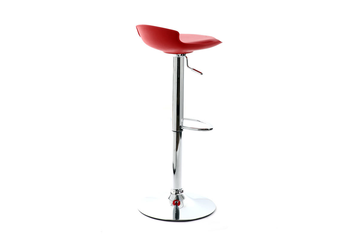 Gruppo di 2 sgabelli da bar design rossi NOVA