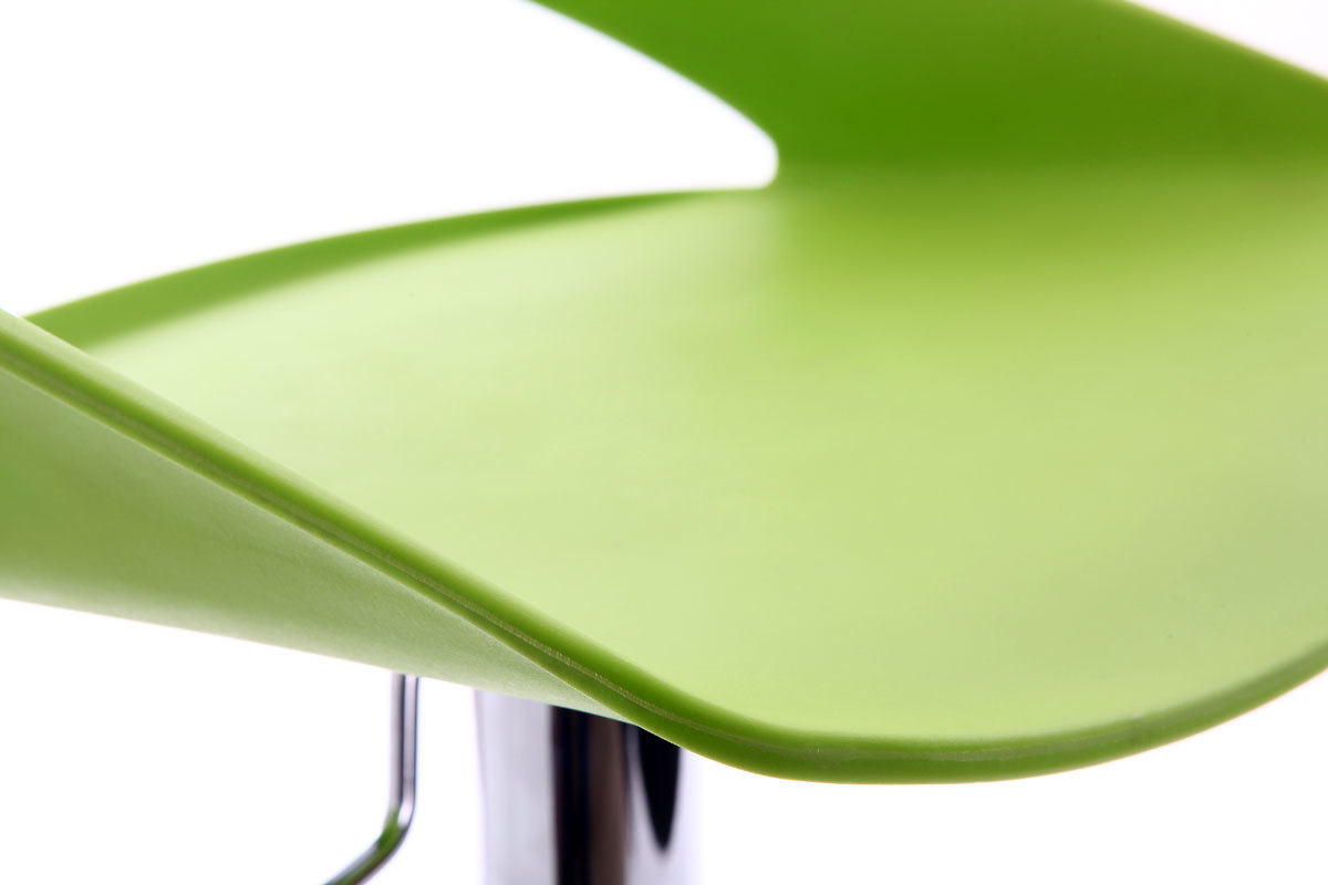 Gruppo di 2 sgabelli da bar design verdi PHENIX