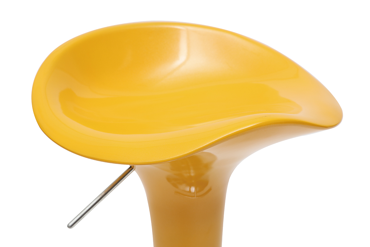 Gruppo di 2 sgabelli da bar GALAXY giallo