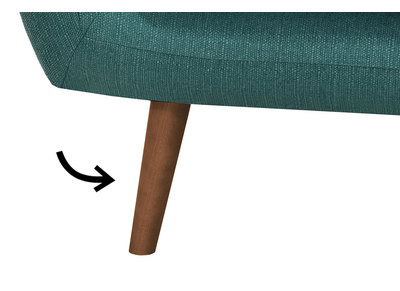 Gruppo di 4 piedi finiture noce OLAF