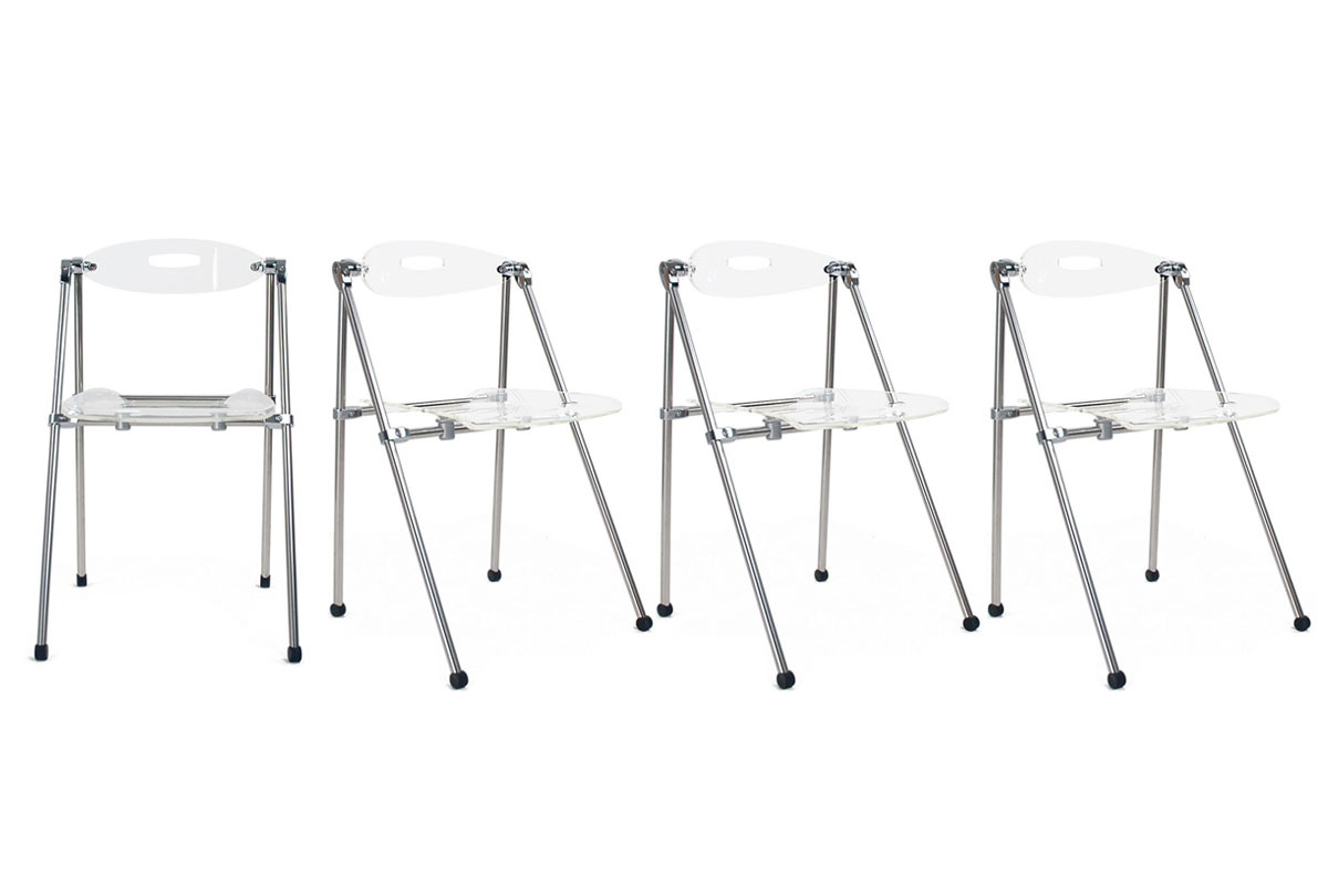 Gruppo di 4 sedia pieghevoli design JULIE