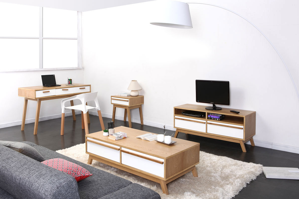 Gruppo di due sedie design scandinave bianche HELIA