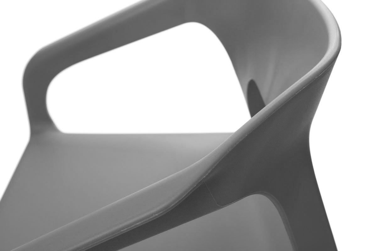 Gruppo di due sedie design scandinave grigie HELIA