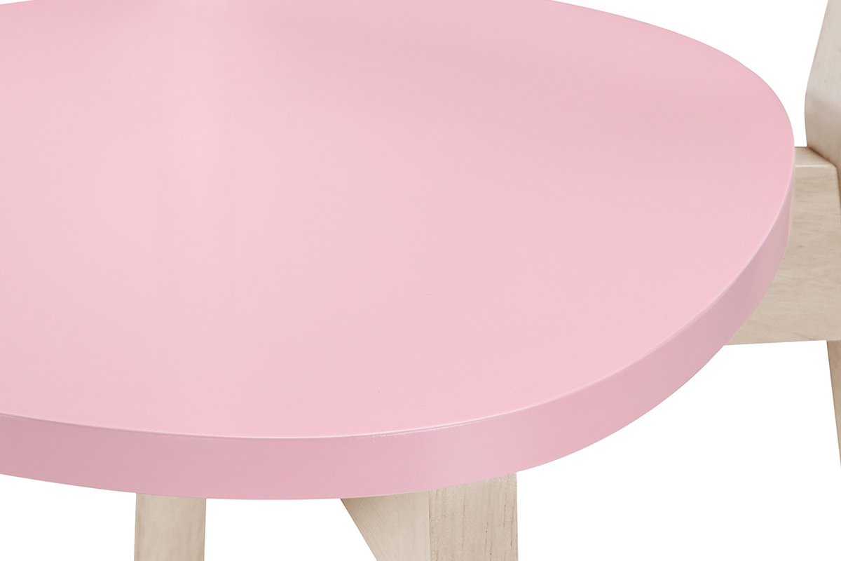 Gruppo di due sgabelli da bar scandinavi rosa 65 cm LEENA