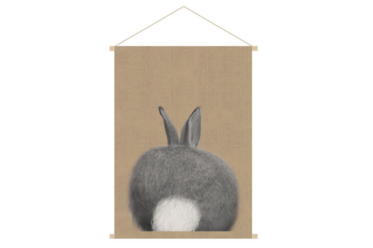 Kakemono bambini illustrazione coniglio L40 x L60 cm HOUPETTE
