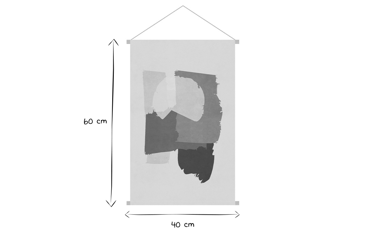 Kakemono forme astratte L40 x L60 cm SAHARA
