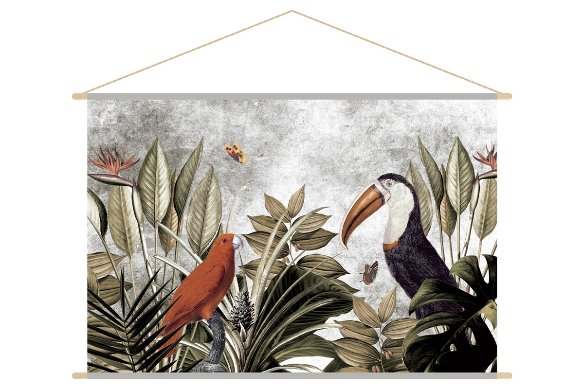Kakemono giungla L150 x L100 cm PASSARO