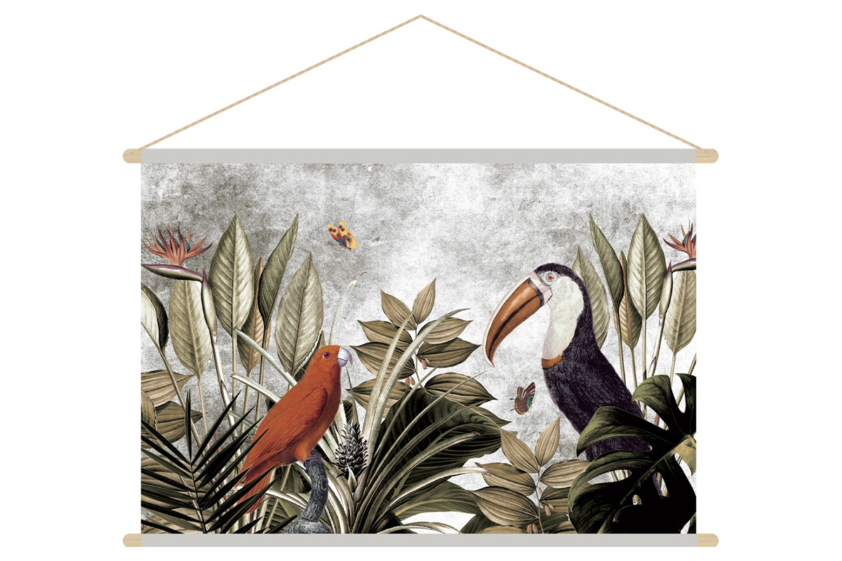 Kakemono giungla L90 x L60 cm PASSARO
