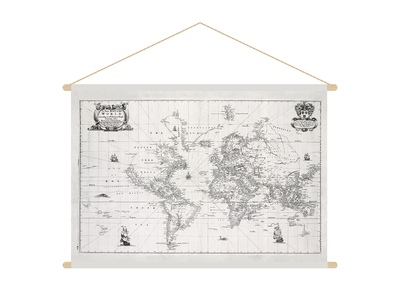 Kakemono mappamondo L90 x L60 cm MONDE - Kakemono mappamondo L90 x L60 cm MONDE