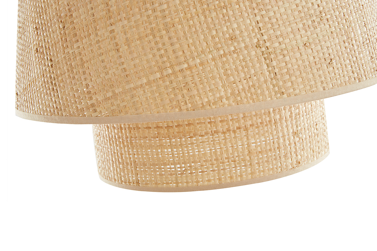 Lampada a sospensione design in fibra di rafia D40 cm JUME