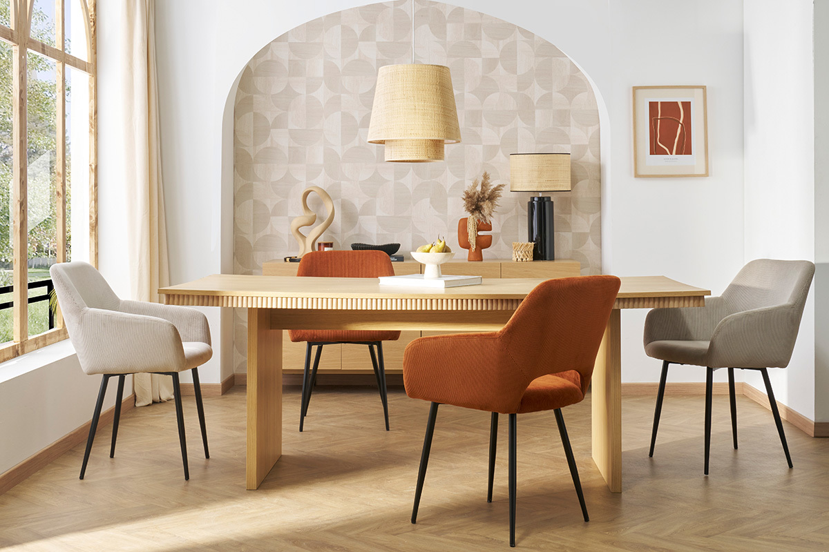 Lampada a sospensione design in fibra di rafia D40 cm JUME