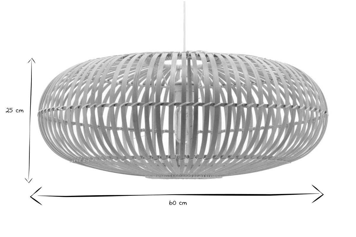 Lampada a sospensione in bamb D60 cm KANA