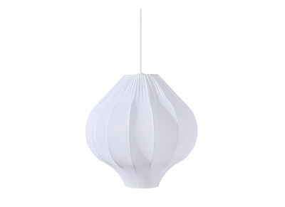 Lampada a sospensione in tulle bianco L33 cm SHELL