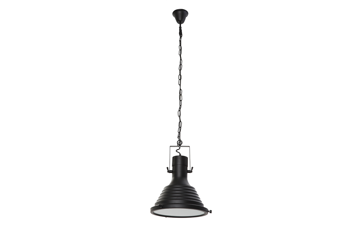 Lampada a sospensione industriale nero opaco INDUSTRIA