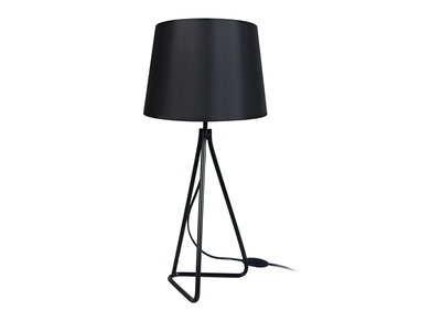 Lampada da tavolo design in acciaio Nero LADY