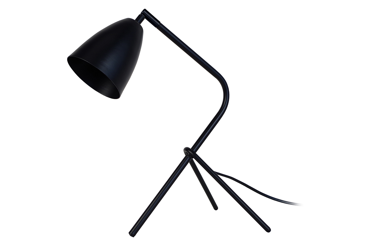Lampada da tavolo design in metallo Nero FRIDAY