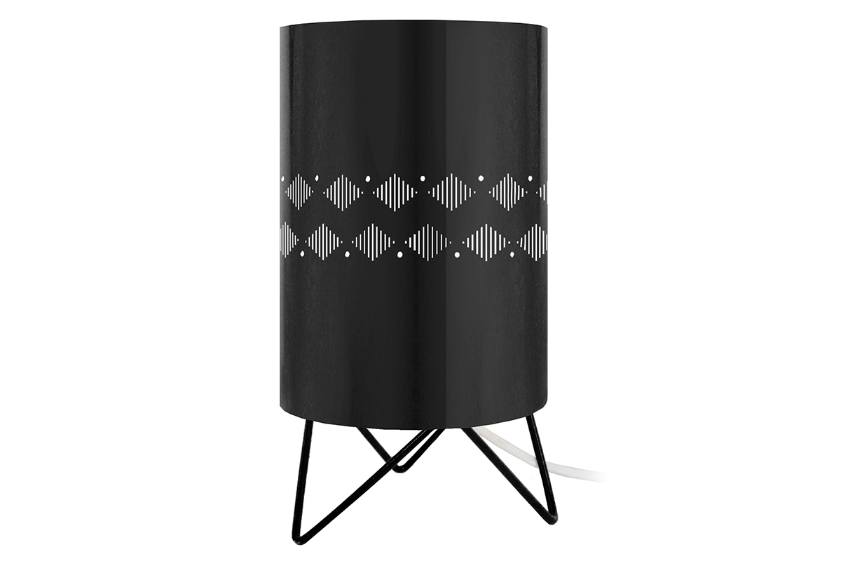 Lampada da tavolo design in metallo Nero SMART