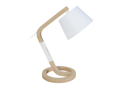 Lampada da tavolo design piede a forma di cerchio Bianco TWIST