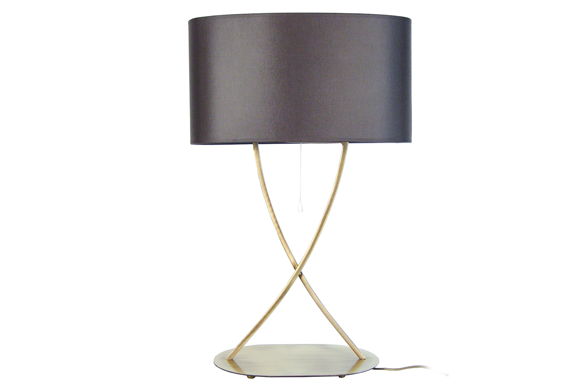 Lampada da tavolo design piedi incrociati dorati MADAM