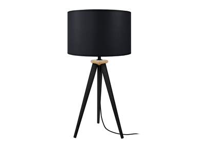Lampada da tavolo design treppiede in legno Nero TRIPOD