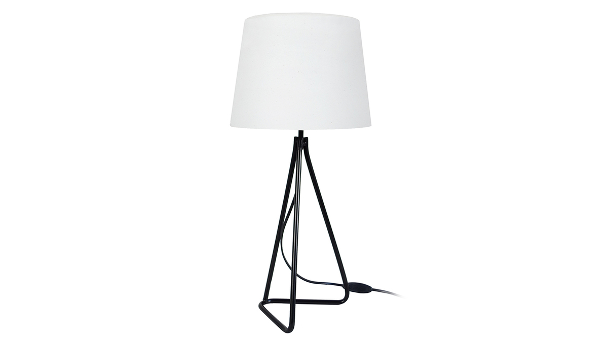Lampada da tavolo, di design, in acciaio, colore: Bianco, modello: LADY