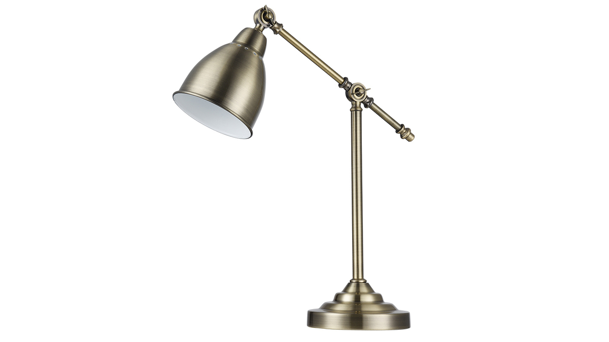 Lampada da tavolo, di design, in metallo ottone, modello: PROJECT