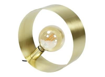 Lampada da tavolo H30 cm metallo dorato spazzolato ORIA