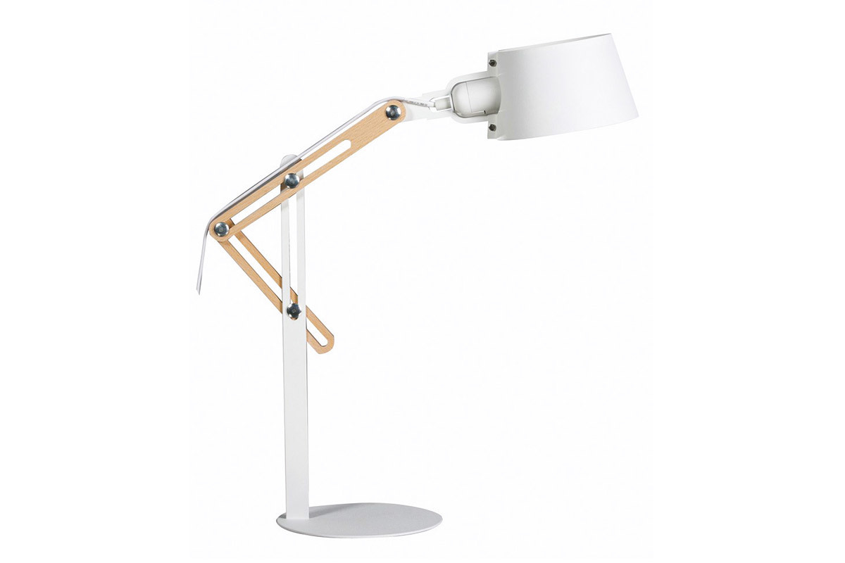 Lampada da terra design in metallo Bianco BILLY