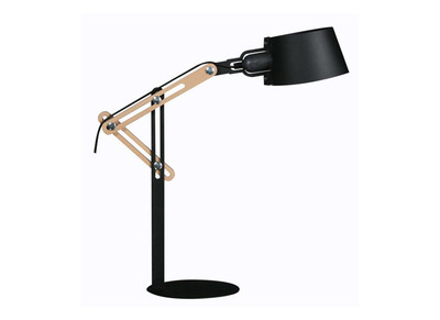 Lampada da terra design in metallo Nero BILLY