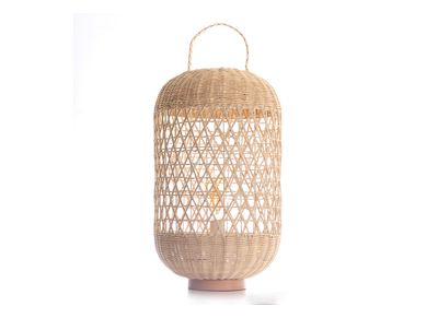 Lampada da terra in rattan MOOREA - Lampada da terra in rattan MOOREA