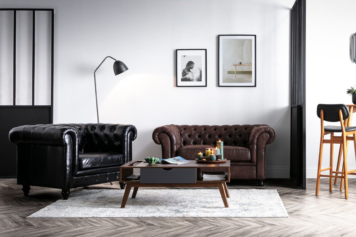 Lampada design treppiede in metallo antracite TRYO