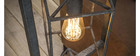 Lampada in metallo antico 4 lampadine QUATRO
