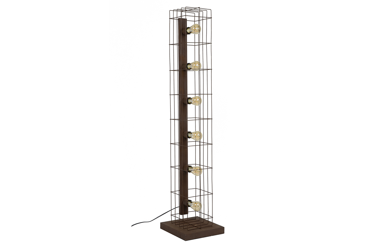 Lampada industriale in metallo marrone ruggine RUST