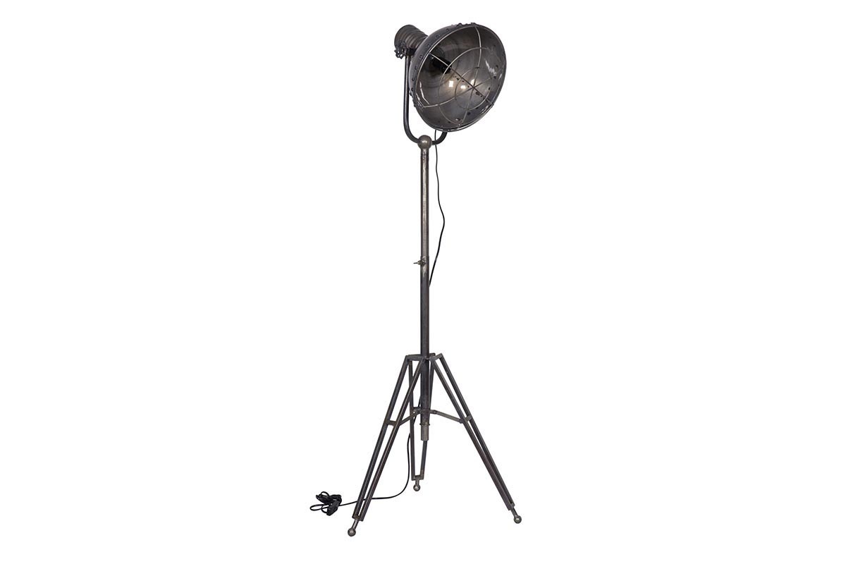 Lampada metallo antracite invecchiato vintage industriale FACTORY
