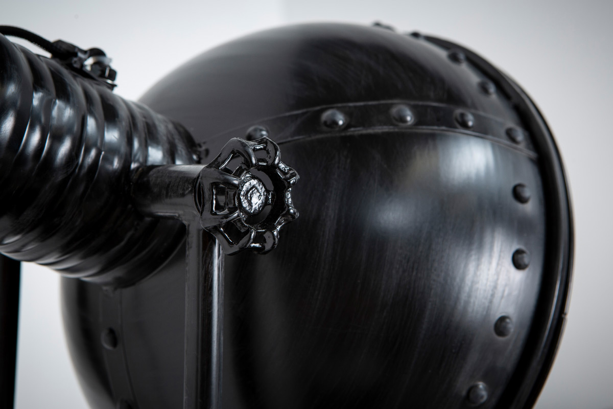 Lampada metallo nero vintage industriale FACTORY