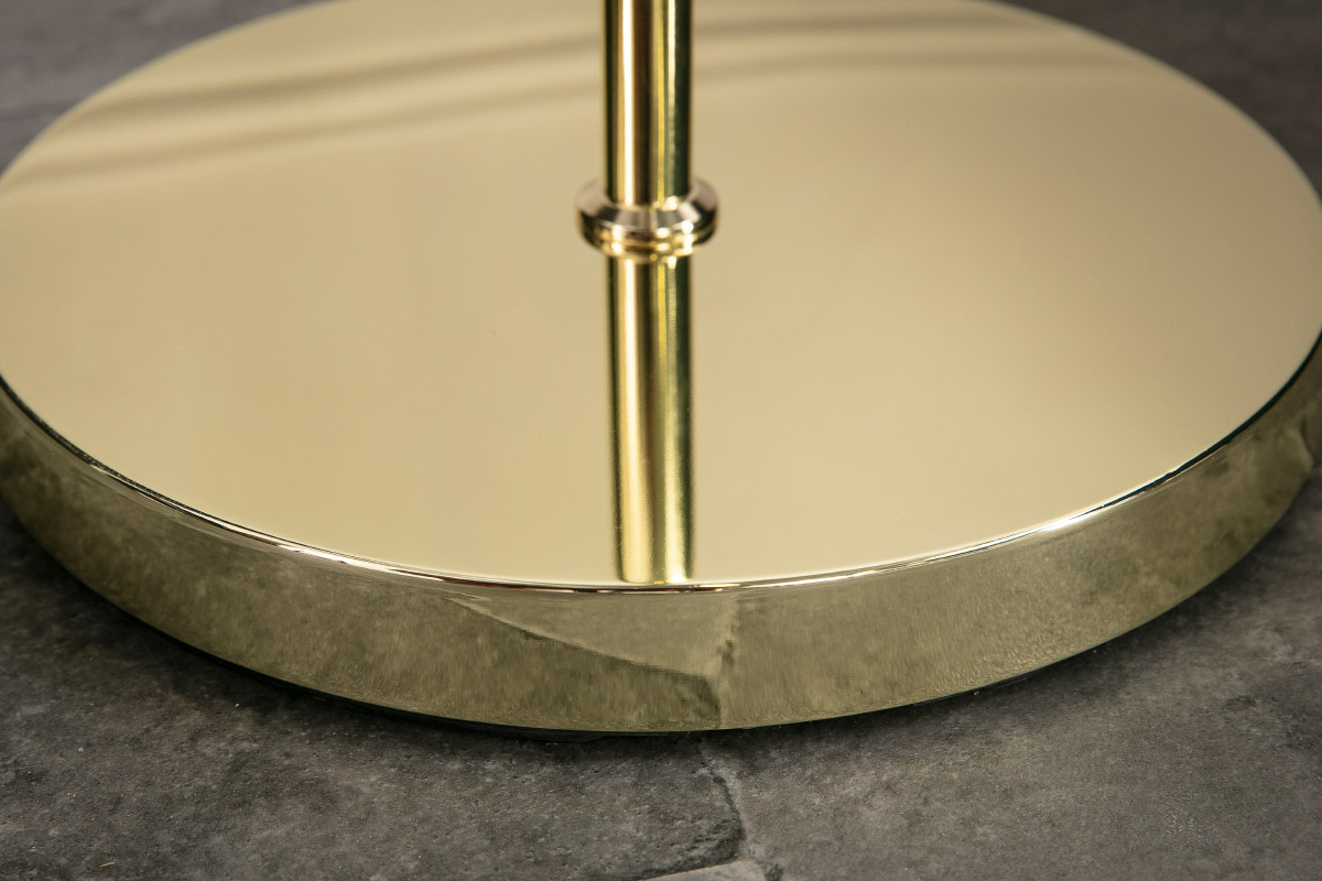 Lampada piede metallo dorato e vetro SOAP