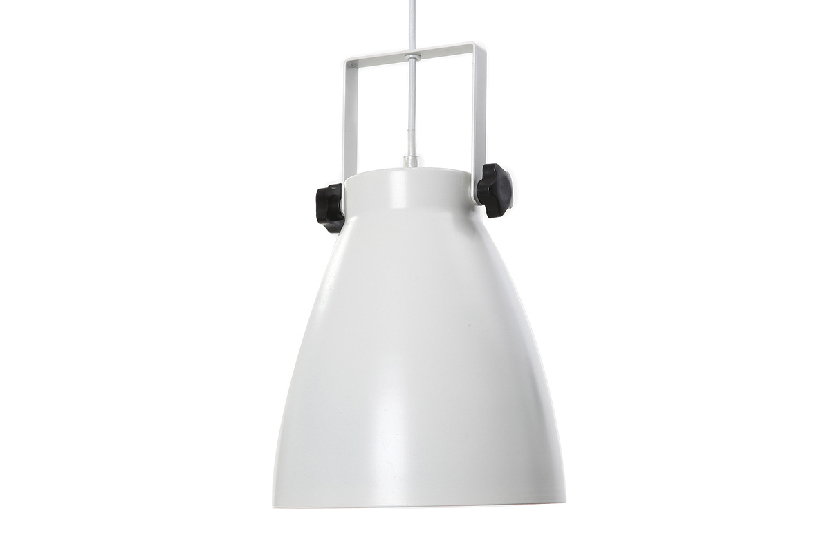 Lampada sospesa industrial bianca LOWIE